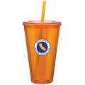 24 Oz. Tangerine Orange Spirit Tumbler Cup